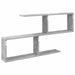 Raft de perete Gri Beton 100 x 12 x 50,5 cm Lemn prelucrat - WALTI WALTI