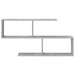 Raft de perete Gri Beton 100 x 12 x 50,5 cm Lemn prelucrat - WALTI WALTI