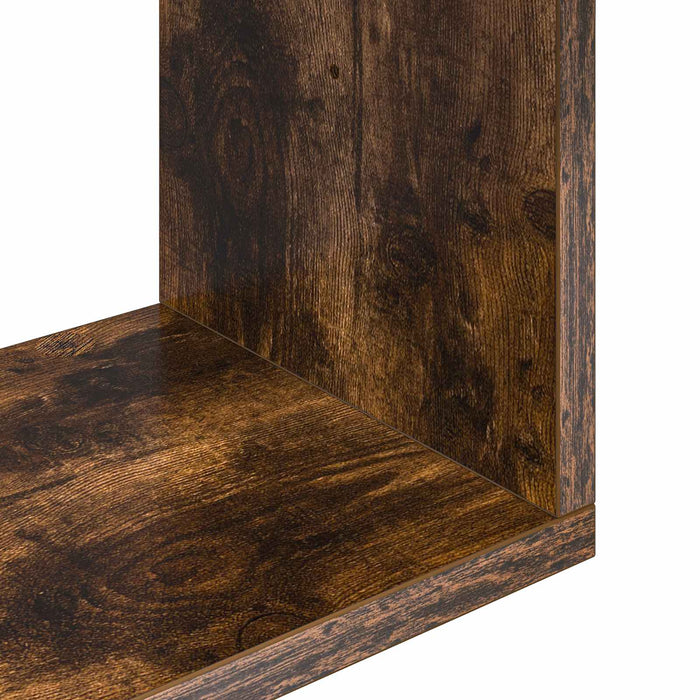 Raft de perete Stejar fumuriu 100 x 12 x 50,5 cm Lemn prelucrat - WALTI WALTI