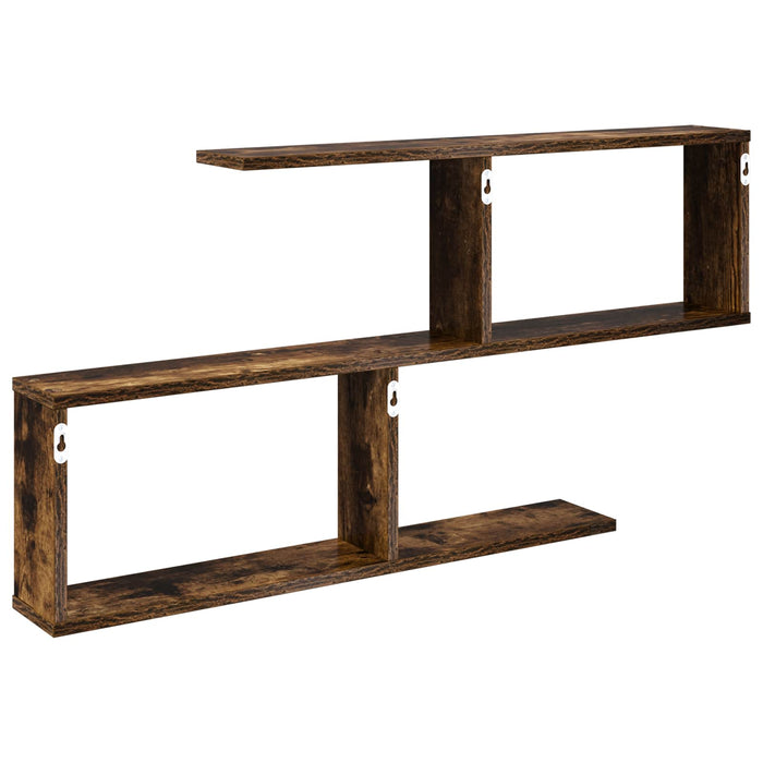 Raft de perete Stejar fumuriu 100 x 12 x 50,5 cm Lemn prelucrat - WALTI WALTI