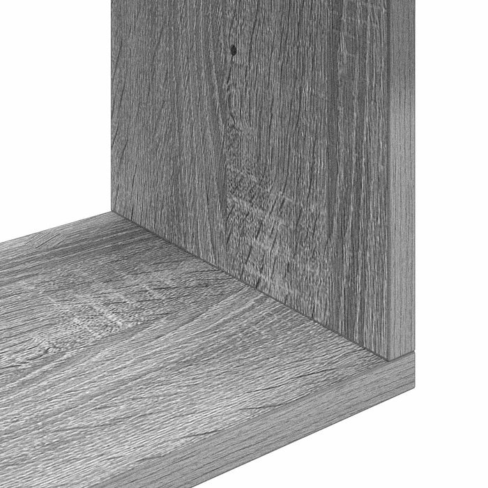 Raft de perete Sonoma gri 100 x 12 x 50,5 cm Lemn prelucrat - WALTI WALTI