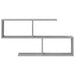 Raft de perete Sonoma gri 100 x 12 x 50,5 cm Lemn prelucrat - WALTI WALTI