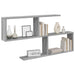 Raft de perete Sonoma gri 100 x 12 x 50,5 cm Lemn prelucrat - WALTI WALTI