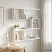 Raft de perete Alb 80 x 12 x 79,5 cm Lemn prelucrat - WALTI WALTI