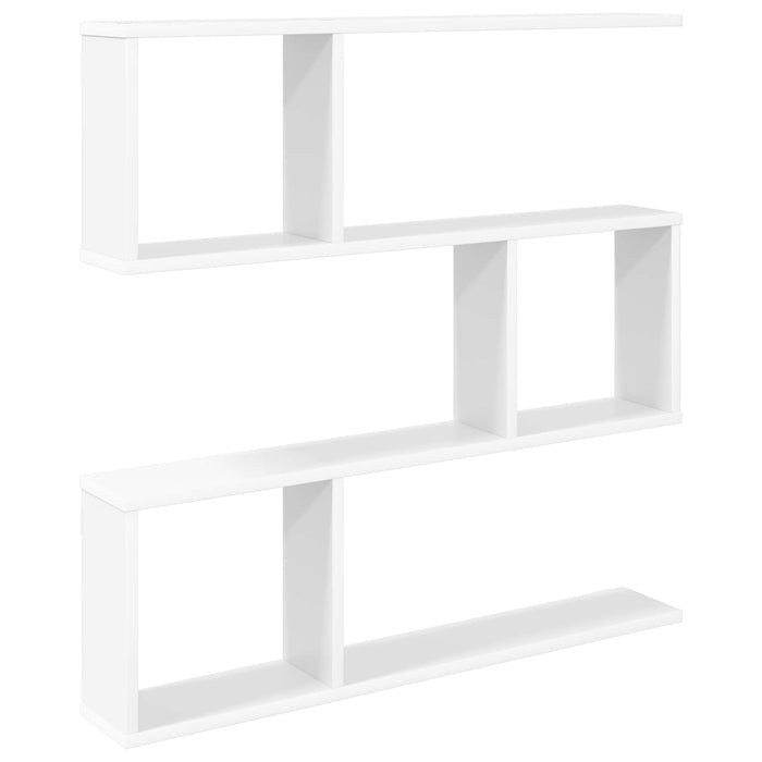 Raft de perete Alb 80 x 12 x 79,5 cm Lemn prelucrat - WALTI WALTI
