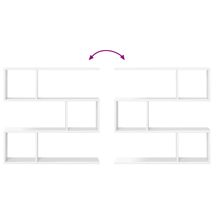 Raft de perete Alb 80 x 12 x 79,5 cm Lemn prelucrat - WALTI WALTI