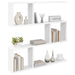 Raft de perete Alb 80 x 12 x 79,5 cm Lemn prelucrat - WALTI WALTI
