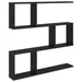 Raft de perete Stejar Negru 80 x 12 x 79,5 cm Lemn prelucrat - WALTI WALTI
