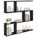 Raft de perete Stejar Negru 80 x 12 x 79,5 cm Lemn prelucrat - WALTI WALTI