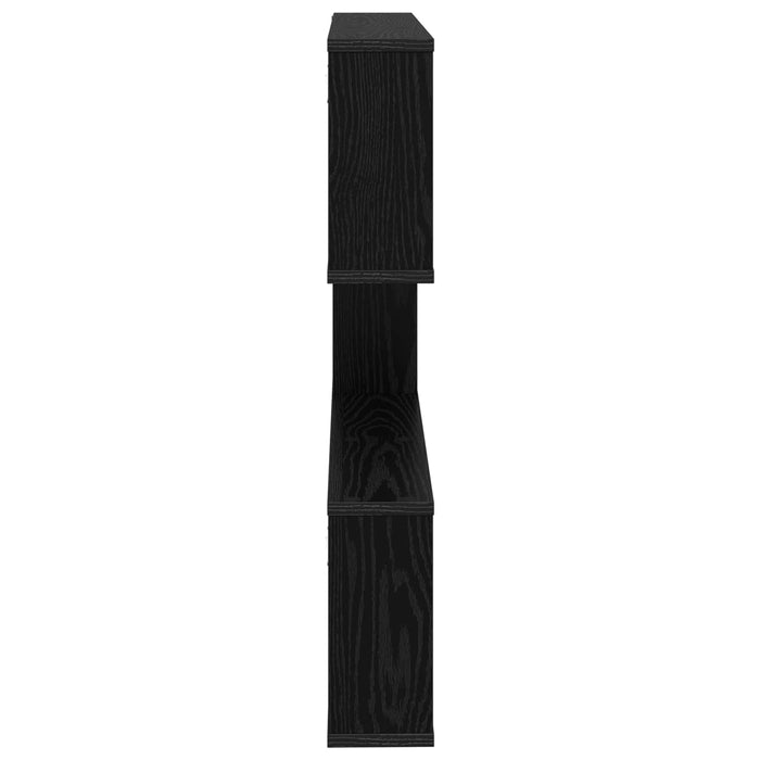 Raft de perete Stejar Negru 80 x 12 x 79,5 cm Lemn prelucrat - WALTI WALTI