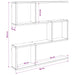 Raft de perete Stejar Negru 80 x 12 x 79,5 cm Lemn prelucrat - WALTI WALTI