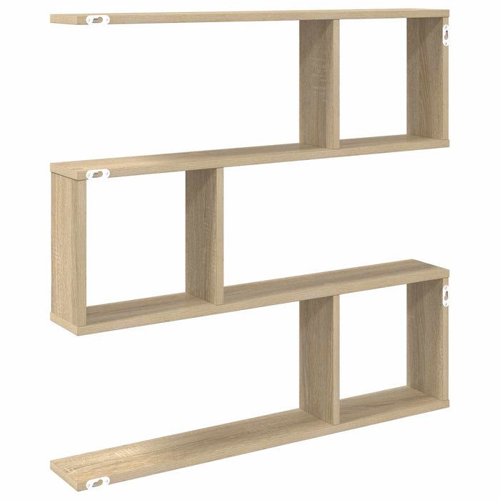 Raft de perete Stejar Sonoma 80 x 12 x 79,5 cm Lemn prelucrat - WALTI WALTI