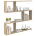 Raft de perete Stejar Sonoma 80 x 12 x 79,5 cm Lemn prelucrat - WALTI WALTI