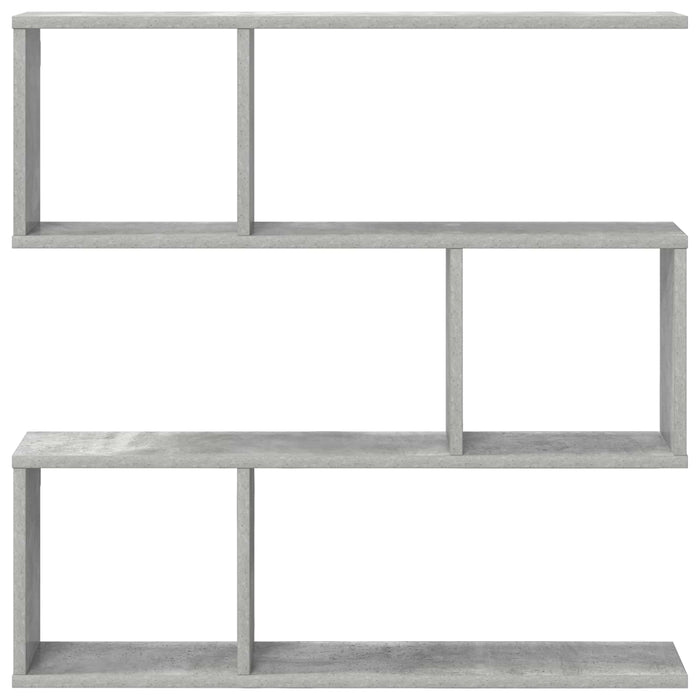 Raft de perete Gri Beton 80 x 12 x 79,5 cm Lemn prelucrat - WALTI WALTI
