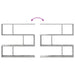 Raft de perete Gri Beton 80 x 12 x 79,5 cm Lemn prelucrat - WALTI WALTI