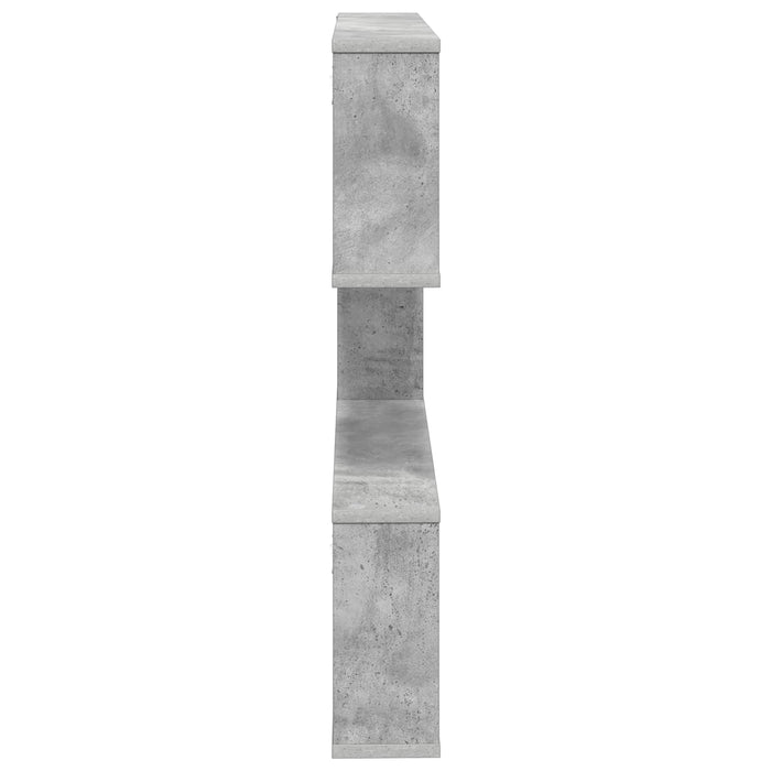Raft de perete Gri Beton 80 x 12 x 79,5 cm Lemn prelucrat - WALTI WALTI