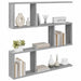 Raft de perete Sonoma gri 80 x 12 x 79,5 cm Lemn prelucrat - WALTI WALTI