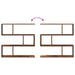 Raft de perete Lemn vechi 80 x 12 x 79,5 cm Lemn prelucrat - WALTI WALTI