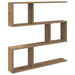 Raft de perete Stejar Artizanal 80 x 12 x 79,5 cm - WALTI WALTI