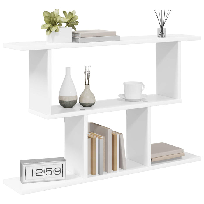 Raft de perete Alb 80 x 15 x 50,5 cm Lemn prelucrat - WALTI WALTI