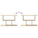 Raft de perete Stejar Sonoma 80 x 15 x 50,5 cm Lemn prelucrat - WALTI WALTI