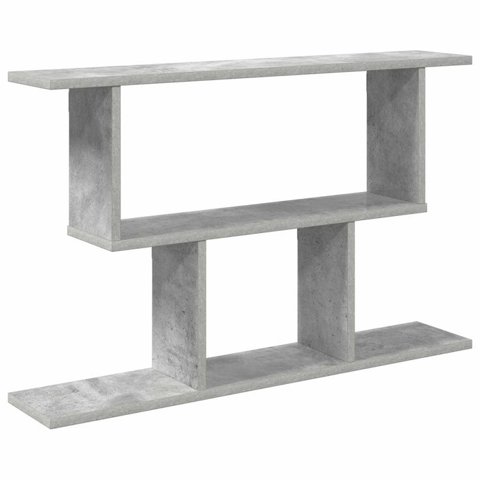 Raft de perete Gri Beton 80 x 15 x 50,5 cm Lemn prelucrat - WALTI WALTI