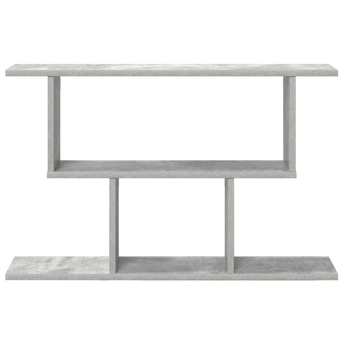 Raft de perete Gri Beton 80 x 15 x 50,5 cm Lemn prelucrat - WALTI WALTI