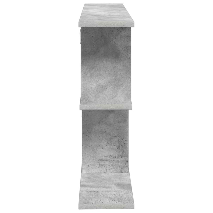 Raft de perete Gri Beton 80 x 15 x 50,5 cm Lemn prelucrat - WALTI WALTI