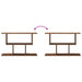 Raft de perete Lemn vechi 80 x 15 x 50,5 cm Lemn prelucrat - WALTI WALTI