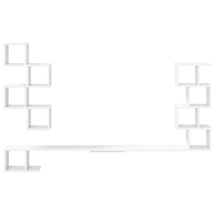 Raft pentru televizor montat pe perete Alb 180 x 15 x 94 cm - WALTI WALTI