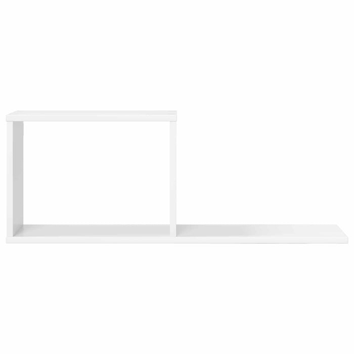 Rafturi suspendate Alb 80 x 15 x 30 cm Lemn prelucrat - WALTI WALTI