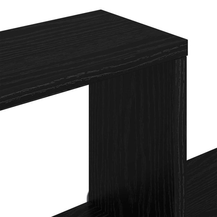 Rafturi suspendate Stejar Negru 80 x 15 x 30 cm Lemn prelucrat - WALTI WALTI