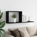Rafturi suspendate Stejar Negru 80 x 15 x 30 cm Lemn prelucrat - WALTI WALTI