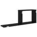 Rafturi suspendate 2 pcs Stejar Negru 80 x 15 x 30 cm - WALTI WALTI