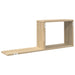 Rafturi suspendate Stejar Sonoma 80 x 15 x 30 cm Lemn prelucrat - WALTI WALTI