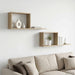 Rafturi suspendate 2 pcs Stejar Sonoma 80 x 15 x 30 cm - WALTI WALTI