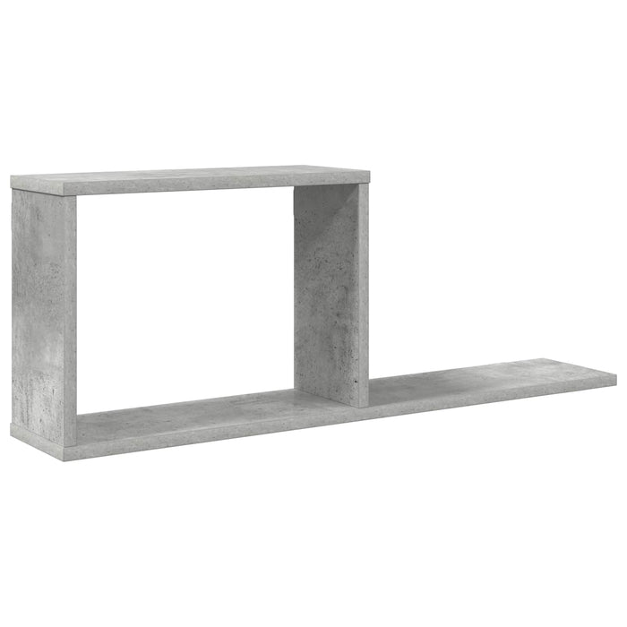 Rafturi suspendate Gri Beton 80 x 15 x 30 cm Lemn prelucrat - WALTI WALTI