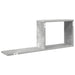 Rafturi suspendate Gri Beton 80 x 15 x 30 cm Lemn prelucrat - WALTI WALTI