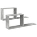 Rafturi suspendate 2 pcs Gri Beton 80 x 15 x 30 cm - WALTI WALTI