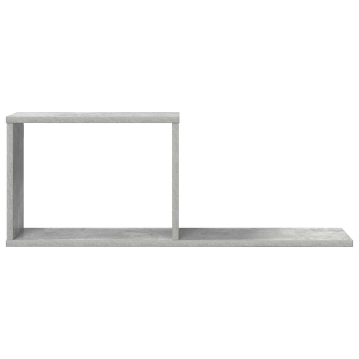 Rafturi suspendate 2 pcs Gri Beton 80 x 15 x 30 cm - WALTI WALTI