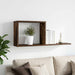 Rafturi suspendate Stejar fumuriu 80 x 15 x 30 cm - WALTI WALTI