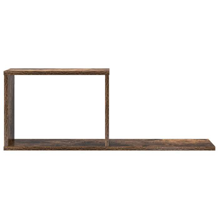 Rafturi suspendate Stejar fumuriu 80 x 15 x 30 cm - WALTI WALTI