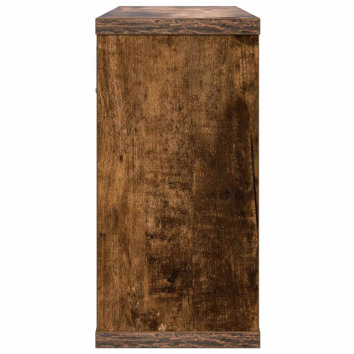 Rafturi suspendate 2 pcs Stejar fumuriu 80 x 15 x 30 cm - WALTI WALTI