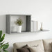 Rafturi suspendate Sonoma gri 80 x 15 x 30 cm Lemn prelucrat - WALTI WALTI