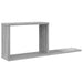 Rafturi suspendate Sonoma gri 80 x 15 x 30 cm Lemn prelucrat - WALTI WALTI