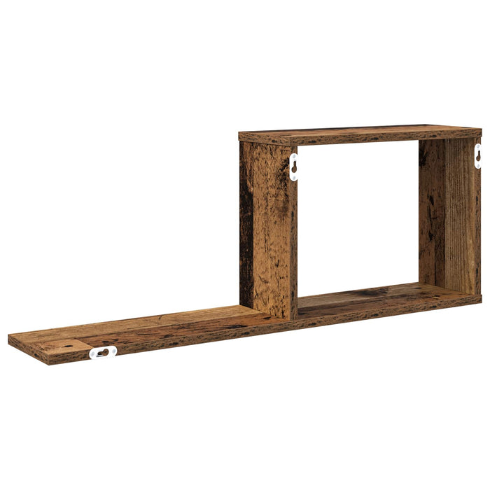 Rafturi suspendate Lemn vechi 80 x 15 x 30 cm Lemn prelucrat - WALTI WALTI