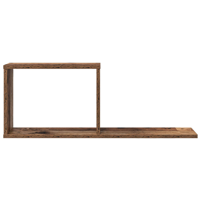 Rafturi suspendate 2 pcs Lemn vechi 80 x 15 x 30 cm - WALTI WALTI