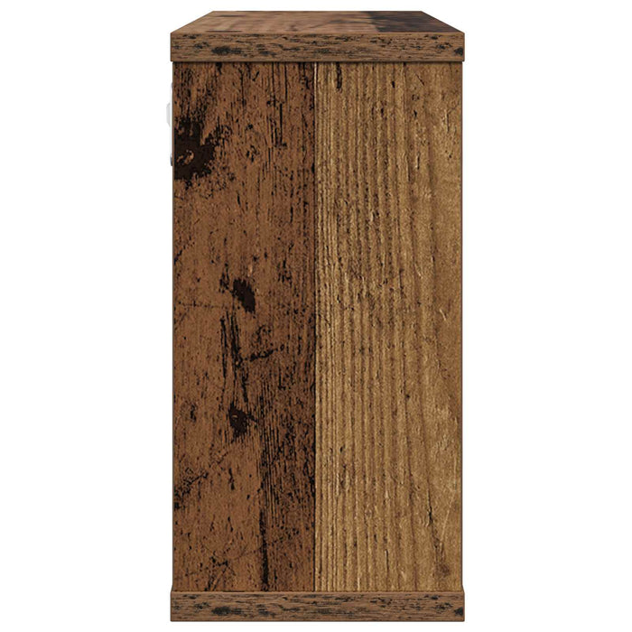 Rafturi suspendate 2 pcs Lemn vechi 80 x 15 x 30 cm - WALTI WALTI