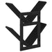 Raft Suspendat Pentru Perete 2 pcs Stejar Negru 43 x 15 x 47 cm - WALTI WALTI