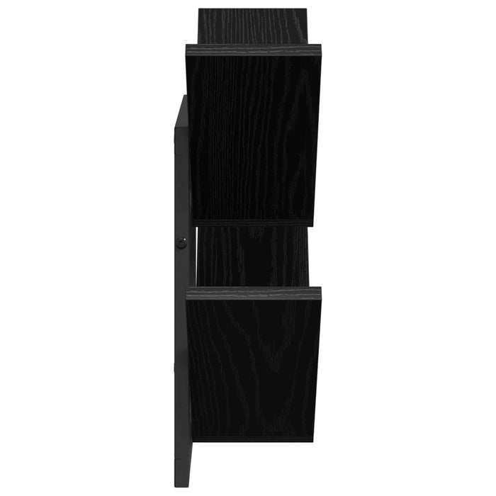 Raft Suspendat Pentru Perete 2 pcs Stejar Negru 43 x 15 x 47 cm - WALTI WALTI